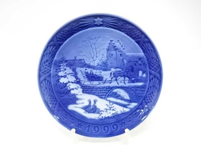 ROYAL COPENHAGEN　ロイヤルコペンハーゲン　「The Sleigh Ride」　イヤープレート(1999)　洋食器